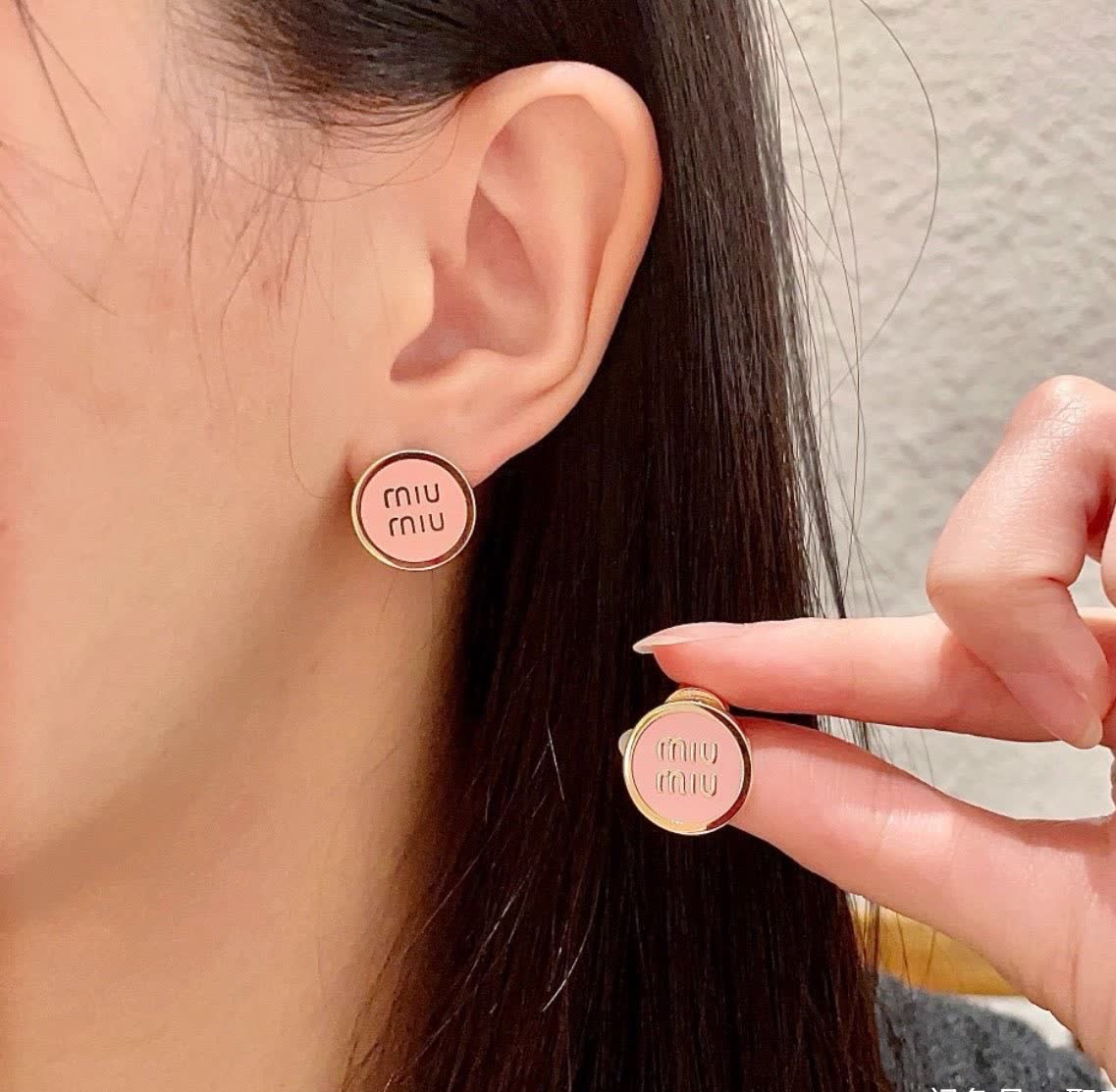 Miu Miu Logo Earrings